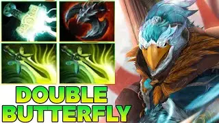 Double Butterfly 28 Kills Kez Dota 2 !! Dota 2 Kez SafeLane Gameplay Build Guide Tutorial 7.39 7.40
