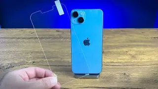 iPhone 14 Plus: как установить защитное стекло на экран