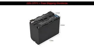 23% OFF!! 1Pcs 7800mah NP-F960 NP-F970 NP 960 NP 970 Full Decoding Digital Camera Battery For Sony