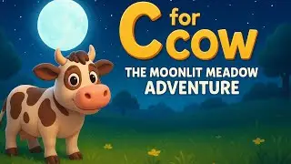 C for Cow — The Moonlit Meadow Adventure | ABC Learning for Kids | 3D Cartoon Phonics