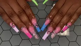 FRENCH ACRYLIC NAILS