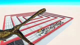 Escape From Machimosaurus - Last Survivor - Animal Revolt Battle Simulator