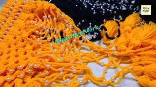 💖 मोती तोरण, Diwali special 2023, Crochet Bandhanwar, Woolen Door Hanging, Jhalar design, Gate Parda