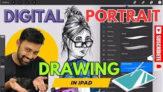 Digital Sketching Tutorial | Procreate Timelapse | iPad Art Process  #digitalart