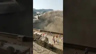 Chongqing Fuling Longtan,  The gates have been opened on the Changjiang River, Yichang was flooded