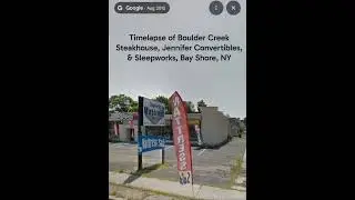 Boulder Creek Steakhouse, Jennifer Convertibles, & Sleepworks, Bay Shore, NY Timelapse