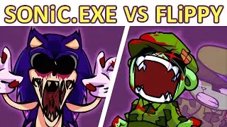 Sonic.EXE VS Flippy ROUND 2 | You Can't Run x Overkill / Fallout | Fliqpy vs Sonic.Exe (FNF MOD)