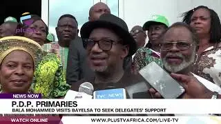 P.D.P. Primaries: Bala Mohammed Visits Bayelsa To Seek Delegates' Support | NEWS