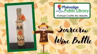 DIY Scarecrow Wine Bottle