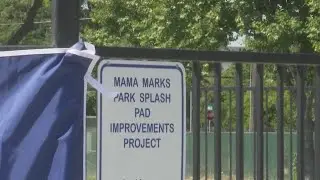 The splash pads now takes the place of the old wading pool which closed back in 2018