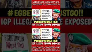 HOT NEWS🔥IGP'S ILLEGAL TENURE EXPOSED BY SOWORE