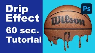 Drip Effect 60 sec Photoshop Tutorial