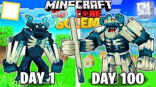 WARDEN GOLEM vs WARDEN KING.. a Minecraft 100 Days Animation..