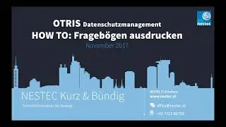 Howto: Otris privacy - Fragebogen drucken