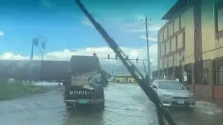 Flooding in Jamaica by heavy rainfall from tropical Storm Mellisa 🌧️