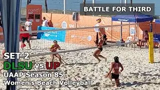 DLSU vs UP | SET 2 | BATTLE FOR THIRD | UAAP S85 Beach Volleyball