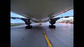 Boeing 777 Toronto Pearson Airport Tow Crew GoPro HD