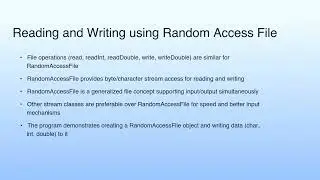 Reading and Writing using Random Access File | Lecture 32: I-O Stream-III