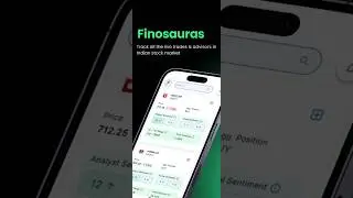 Finosauras Mobile App | How to track live trades, advisors & market mood  #stockmarketindia