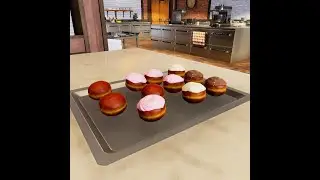 Cooking Simulator - Cakes and Cookies Fried Donut (no commentary)