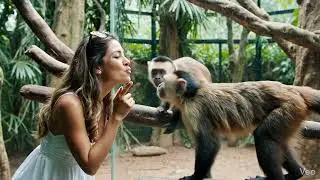 Zoo Monkey Prank #youtubeshorts #animalfunny #funnyshorts #funnyvideo #shorts