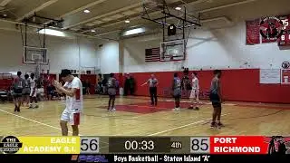 (6) Port Richmond Vs. (9) Eagle Academy S.I. - Boys Varsity Basketball Senior Night Live Stream
