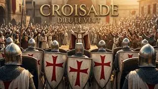 Le pape Urbain II pr&ecirc;che la premi&egrave;re croisade - l'appel de Clermont