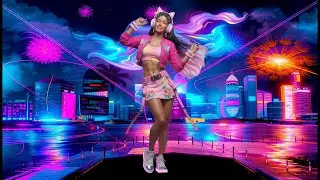 Singapore Festival EDM Banger: 'Bassline Paradise' by Information 4 Society | E-Girl Raves in Neon
