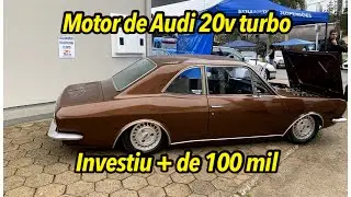 OLHA O MOTOR QUE ELE COLOCOU NESSE CORCEL SUSPENS&Atilde;O A AR MOTOR TURBO AR CONDICIONADO! 