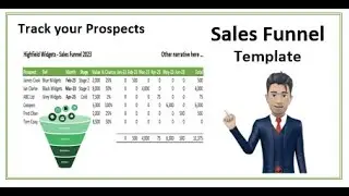 Как создать шаблон воронки продаж с помощью Excel [всего за 10 минут]