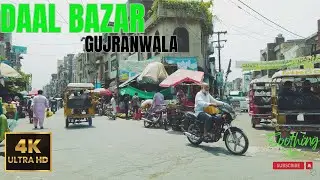 🇵🇰 DAAL Bazaar GUJRANWALA | Walking Tour | 4k | SoothingSteps | DAAL Bazar Gujranwala