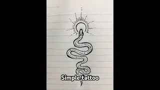 Amazing cute snake tattoo #chill #tattoo #art #amazing #free #relaxing #artist