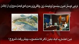 Faisal Sabzwari in Action | 3.1 Billion Project | karachi coastal comprehensive development zone
