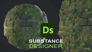 Brick Wall With Moss | Substance Designer 2022