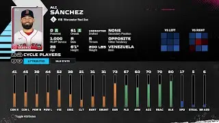 【MLBTheShow25Stats/メジャーリーグ選手能力】RedSox3A 18 Ali S&aacute;nchez BOS3A アリ・サンチェス選手