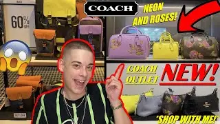 NEON Coach Outlet Collections AND Rose Prints For The END OF SUMMER! *Shop With Me*