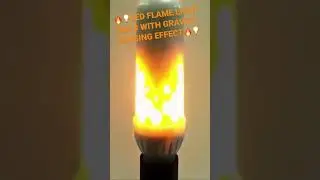 🔥LED FLAME LIGHT BULB WITH GRAVITY SENSING EFFECT🔥 More in Bio 🥰 #shorts