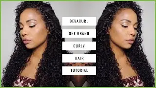 DevaCurl 1 Brand Tutorial & First Impressions Curly Hair Routine | Ashley Bond Beauty