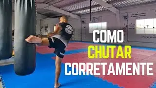Como chutar corretamente no Muay Thai #muaythai 