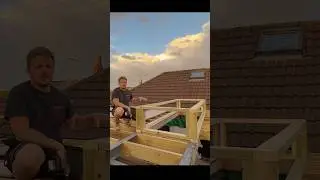 Getting the 2nd skylight upstand in place #skylight #upstand #flatroof #rooflatern #window #reno
