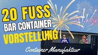 20-Fu&szlig;-Barcontainer mit 2 Klappen & Theke | Der mobile Showstopper f&uuml;r Events & Messen!