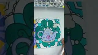 Vivid Visions | Color With Me | Bold & Easy Mandala Mashup | Relaxing Coloring Video | Teapot