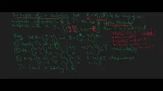 Example of a subring S