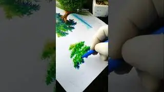 How to draw tree with sketch pen #sketchpendrawing #monalisaartinstitute Scenery 🥺 tree drawing😱