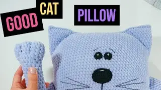 Jumbo Crochet Cat Pillow Tutorial | Full Detailed VIDEO PATTERN | Amigurumi Plush Cat