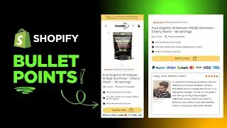 How to add product bullet points in Shopify | Blocks & Metafields
