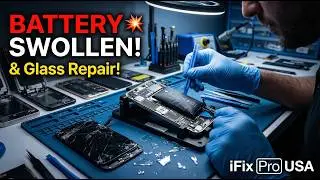iPhone 14 Pro Max Repair  Battery Swelling, Glass Shards  Full Restoration #iphone14promax #battery 