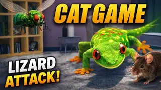 3D Game for Cats | Catch the Lizard &ndash; Ultimate Cat TV Bugs & Butterflies Compilation