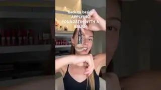 Part 3 | makeup Lessons 🎨 applying foundation with a brush #makeuptutorial #howtoapplyfoundation