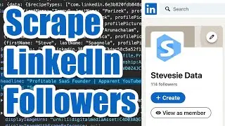 No-Code LinkedIn API Followers Scraping with HAR Files